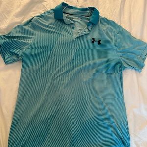 Blue Under Armour men’s golf polo